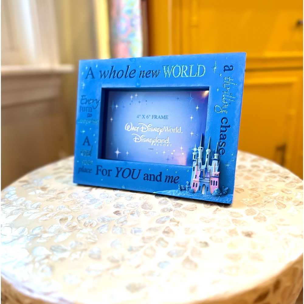 Disney A Whole New World Aladdin Magic Carpet Ride Picture Photo Frame 4x6 Photo